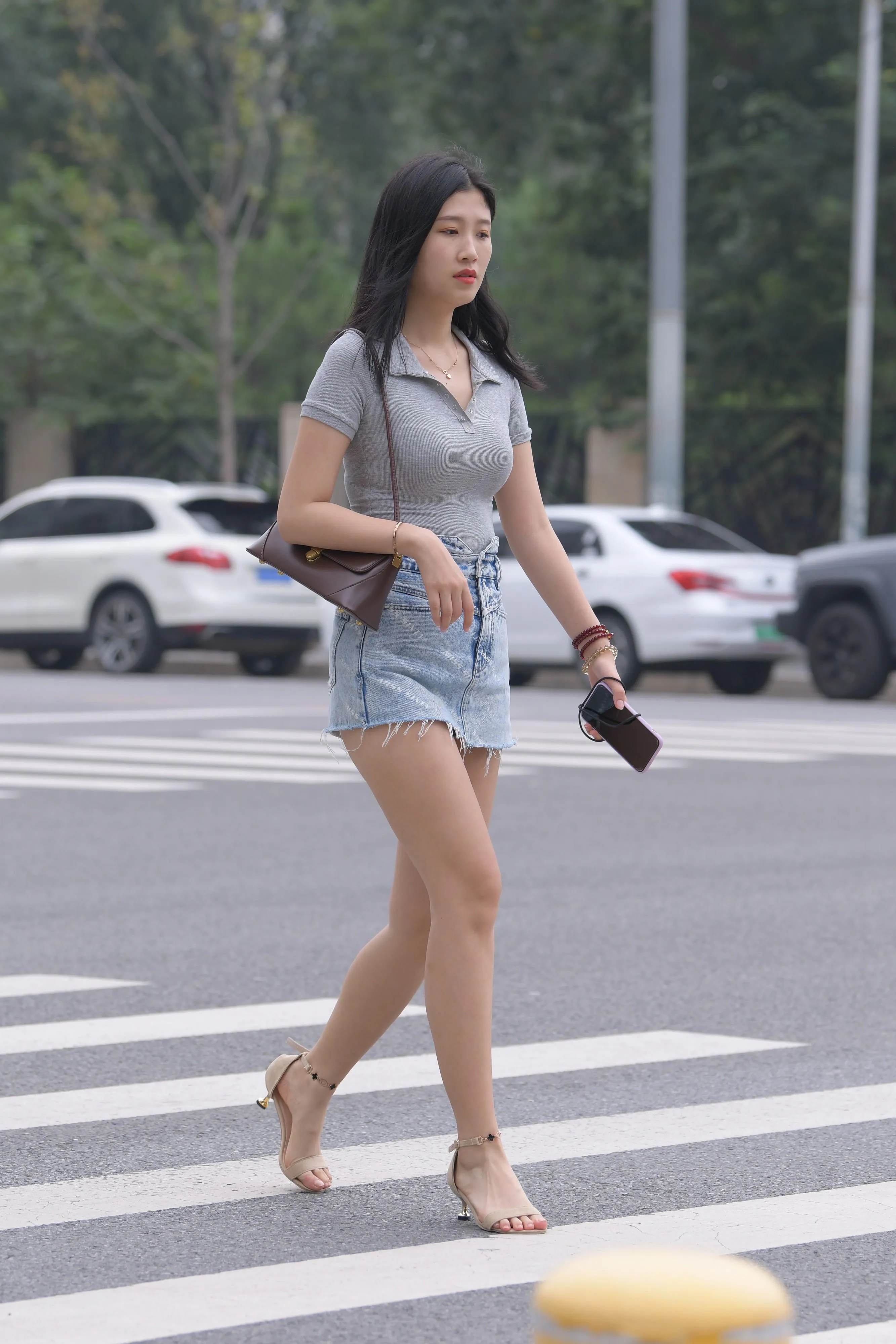 魔镜街拍 NO.169 一只麋鹿摄影-牛仔短裙美女 [235P]插图1